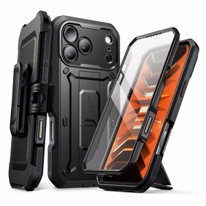 Supcase Unicorn Beetle Pro -suojakuori iPhone 18 Pro / 17 Pro – musta