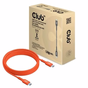 Kaapeli USB-C - USB-C 2m uros/uros CAC-1573 CLUB3D