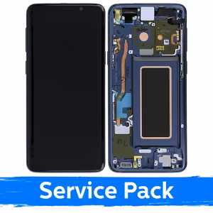 LCD-näyttö yhteensopiva Samsung G960 S9 kehyksellä / Blue Coral / (Service Pack)