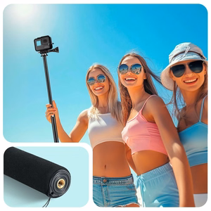 Tech-Protect GA100 Monopodi ja selfiekepit GoPro / DJI:lle - Musta