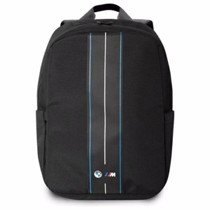 BMW Nylon Blue Stripe -reppu enintään 16 tuuman kannettavalle tietokoneelle, musta