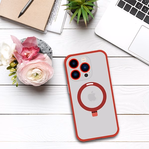 Tel Protect Magical Magsafe Stand Suojakuori iPhone 15 Pro Maxlle punainen