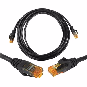 CAT6e UTP verkkokaapeli (patchcord) 2m musta