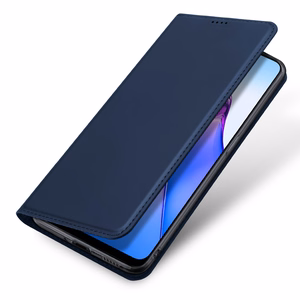 Dux Ducis Skin Pro tapauksessa Oppo Reno 8 Pro flip kansi kortti lompakko lompakko jalusta sininen
