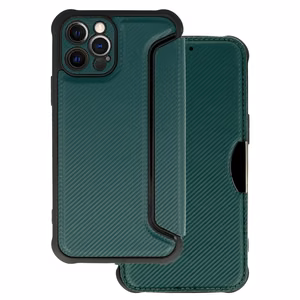 Razor Carbon Läppäsuojakuori iPhone 12 Pro:lle tummanvihreä