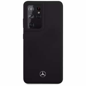 Mercedes Silikoni Line kotelo Samsung Galaxy S21 Ultra - musta