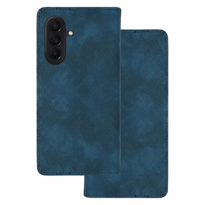 tummansininen Smart Suede -suojakuori Samsung Galaxy A27 5G -laitteelle
