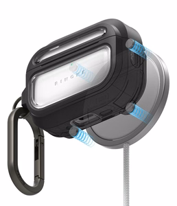 Ringke UX Magnetic Case for AirPods Pro 3 - Black and Clear