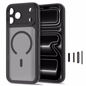 Tech-Protect MagPeak MagSafe CC suojakuori malleille iPhone 18 Pro Max / 17 Pro Max, mattamusta