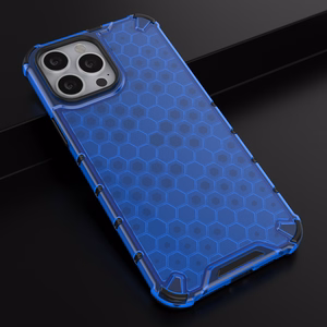 Honeycomb Asia panssari kansi TPU puskuri iPhone 13 Pro Max sininen
