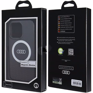 Audi IML Big Logo MagSafe Suojakuori iPhone 13 Pro / 13:lle - musta