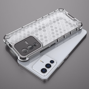 Honeycomb tapauksessa panssaroitu kansi geelirunko Vivo V23 5G läpinäkyvää varten