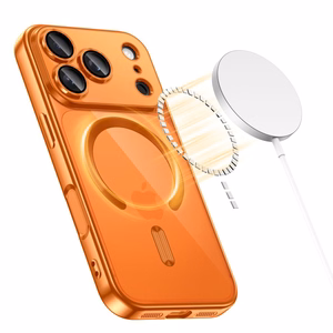 Tech-Protect MagFlex MagSafe Suojakuori iPhone 17 Pro -lle - läpinäkyvä oranssi