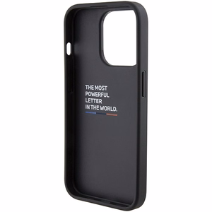BMW M Grip Stand Bicolor Suojakuori iPhone 15 Pro:lle - laivastonsininen