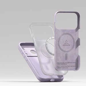Ringke Silikoninen Magneettinen MagSafe Suojakuori iPhone 17 Pro:lle - Musta