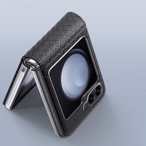 Dux Ducis Brill nahkakotelo Samsung Galaxy Z Flip 6 / Z Flip 7 FE - musta