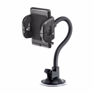 Autopidike puhelimelle Forcell F-Grip Regular 27 cm tuulilasiin / kojelautaan / tuuletusaukkoon musta