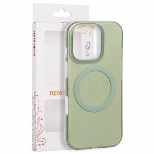 Tecto Shield Mistiq Mag suojakuori iPhone 16 Pro 6,3"-mallille, oliivinvihreä
