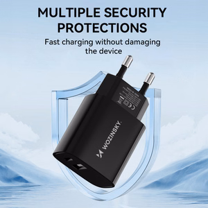 Charger Wozinsky (WGWCB) (1xUSB-C;1xUSB 3A 20W) black