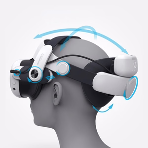 BoboVR M3 Pro hihna Meta Quest 3 VR-kuulokkeille + BoboVR B2 akku - musta ja valkoinen