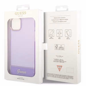 Guess GUHCP14MHGCOU iPhone 14 Plus 6.7 "violetti / violetti kovakotelo läpikuultava läpikuultava