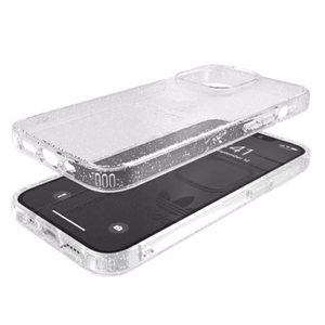 Adidas OR Suojaava selkeä kotelo Glitter iPhone 13 Pro / iPhone 13 - läpinäkyvä hopea