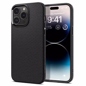 Spigen Liquid Air iPhone 14 Pro kotelo - Matta musta