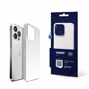 3mk Hardy Silikoninen MagCase iPhone 14 Pro Max:lle - Valkoinen