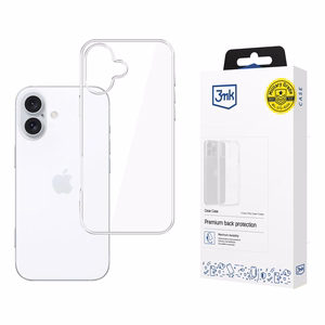 3mk Clear Case Suojakuori iPhone 16 Plus:lle - läpinäkyvä