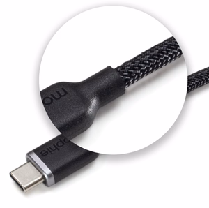 mophie Chargestream USB-C to USB-C -kaapeli 2m, musta