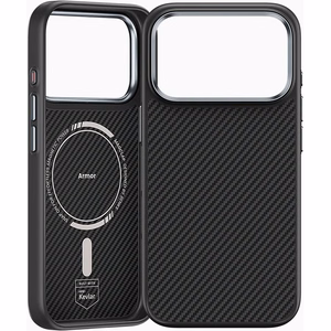 Benks Magnetic Armor Pro 600D -kevlar-kuori metallikehyksellä (C.K.FL.AP.BK.BA72) iPhone 18 Pro / 17 Pro -puhelimiin, musta