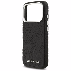 Karl Lagerfeld FW Stamped Karl MagSafe suojakuori iPhone 17 Pro - musta