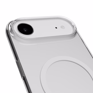Puro Lite Mag TPU+PC suojakuori MagSafe-yhteensopiva iPhone 17 Air:lle - läpinäkyvä valkoisella renkaalla