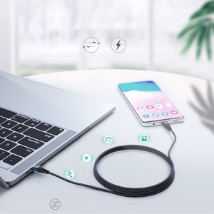 USB-kaapeli Choetech XCC-1003 musta Type-C / Type-C 120cm