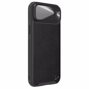 Nillkin CamShield Nahka S Kotelo iPhone 14 kotelo suojus kameran kansi musta