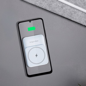Krüger&Matz magneettinen langaton varavirtalähde kaapelilla, 10000 mAh, sininen