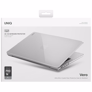Uniq Vero Suojakuori MacBook Pro 14 M1-M4 (2021-2024) - läpinäkyvä