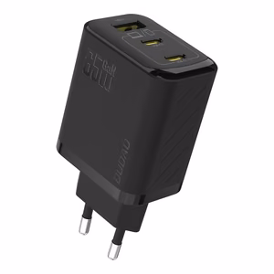 Dudao A29 65W GaN seinälaturi 2 x USB-C + 1 x USB-A - musta