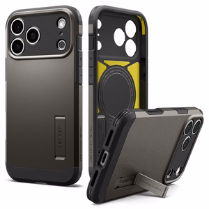 Spigen Tough Armor T MagSafe -suojakuori iPhone 17 Pro Max / 18 Pro Max -malleille, grafiitti
