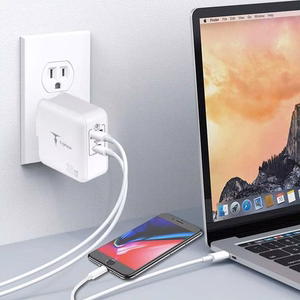 SEINÄLATURI T-PHOX MEGA T-PP09 GAN PD 65W USB/USB-C VALKOINEN