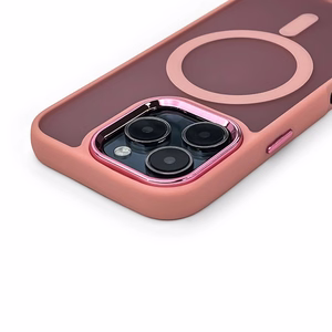 MagSafe-yhteensopiva muotisuojakuori iPhone 17 Pro Max:lle - vaaleanpunainen