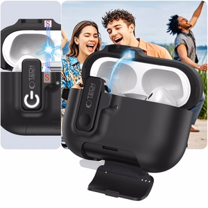 Tech-Protect Slim Hook Suojakuori AirPods Pro 3 -lle - musta