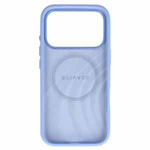Liavec Silky -suojakuori metallisella kamerakehyksellä mallille iPhone 18 Pro/17 Pro, vaaleansininen