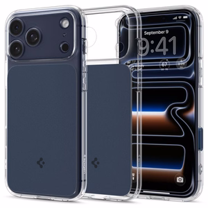 Spigen Ultra Hybrid T Mag suojakuori iPhone 17 Prolle, MagSafe-yhteensopiva, läpinäkyvä ja mattapintainen sininen