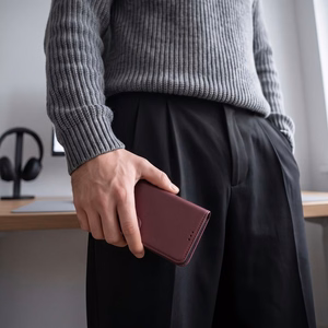Tech-Protect Wallet case for Xiaomi Redmi Note 17 Pro Max 5G - burgundy