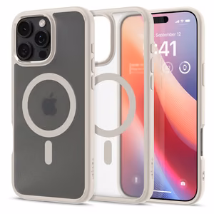 Spigen Ultra Hybrid Mag MagSafe Suojakuori iPhone 16 Pro Max 6,9 - huurrettu luonnontiitaani