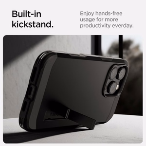 Spigen Tough Armor T MagSafe Suojakuori iPhone 16 Pro Max -puhelimelle - musta