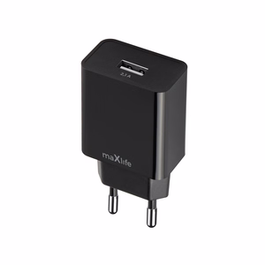 Maxlife MXTC-11 laturi 1x USB-A 2,1A musta