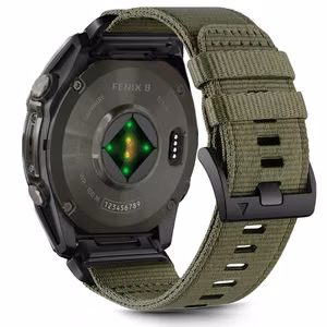 Tech-Protect Nylon Classic Garmin Fenix 5X / 5X Plus / 6X / 6X Pro / 7X / 8 (51mm) Oliivinvihreä