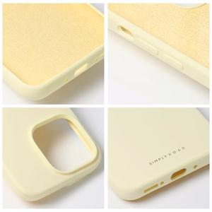 ROAR Suojakuori CLOUD SKIN iPhone 15 Plus:lle vaaleankeltainen